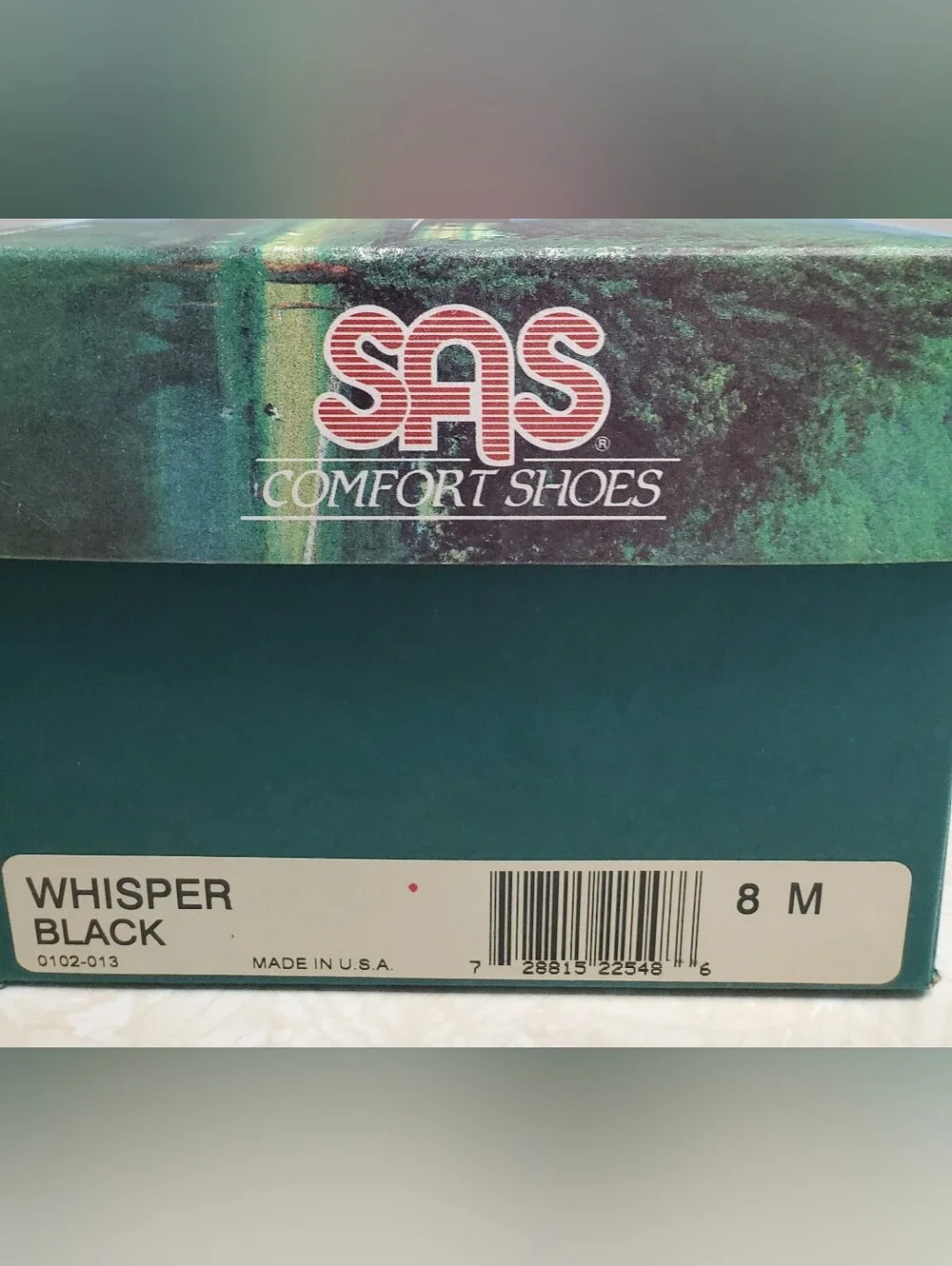 SAS Black Leather Whisper Walking Shoe